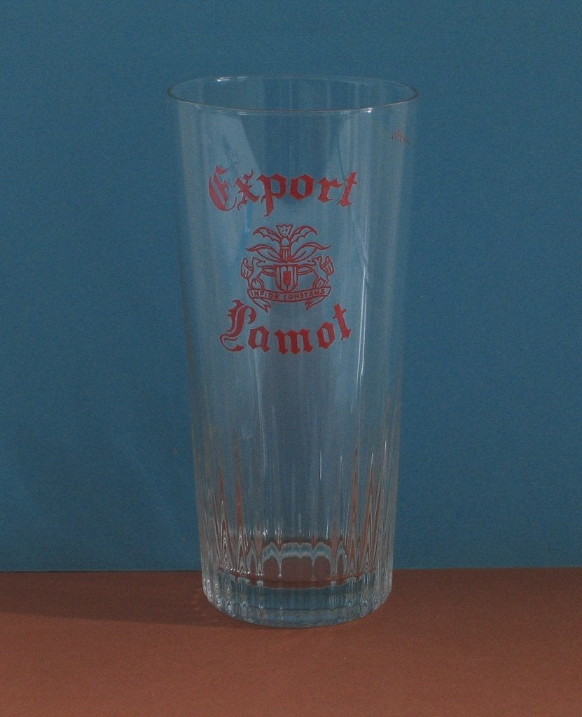 BIERGLAS LAMOT 40, Verzamelen, Biermerken, Ophalen, Gebruikt, Glas of Glazen, Overige merken