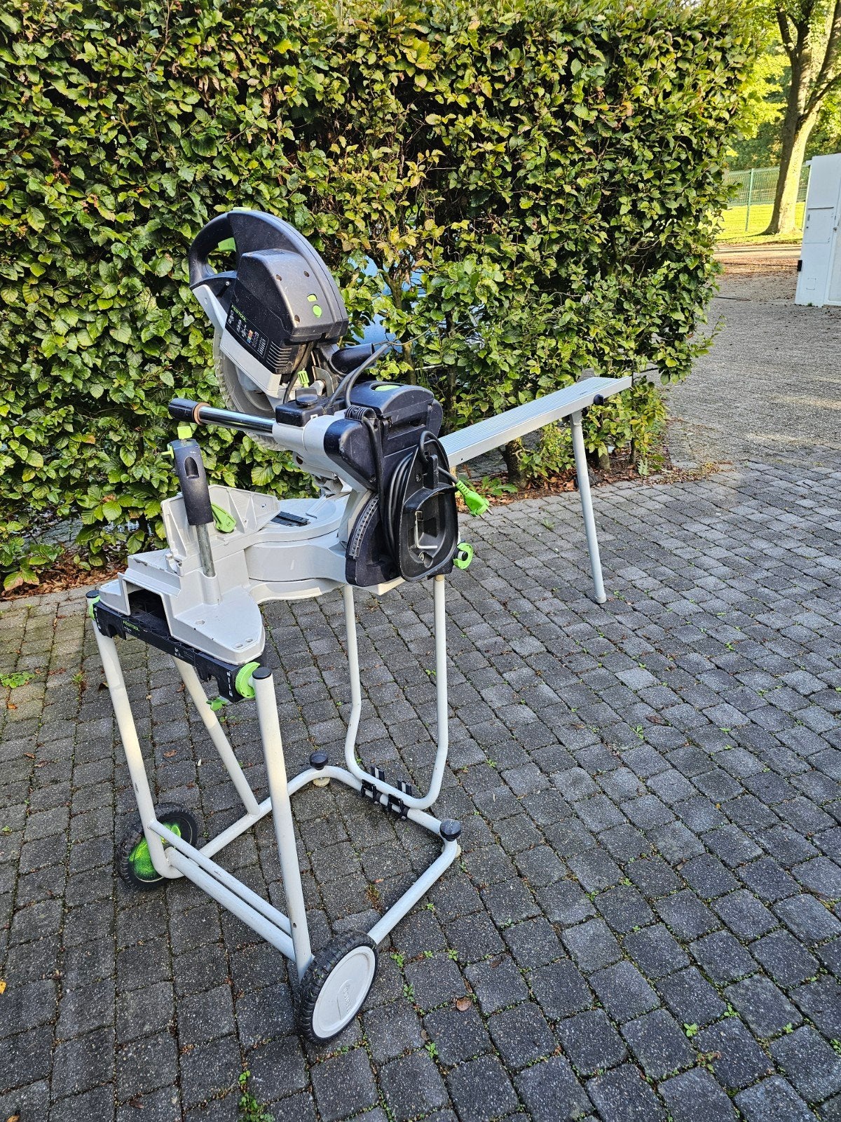 festool kapex met stoel en aanslag, Ophalen, Gebruikt, 600 tot 1200 watt, Afkortzaag