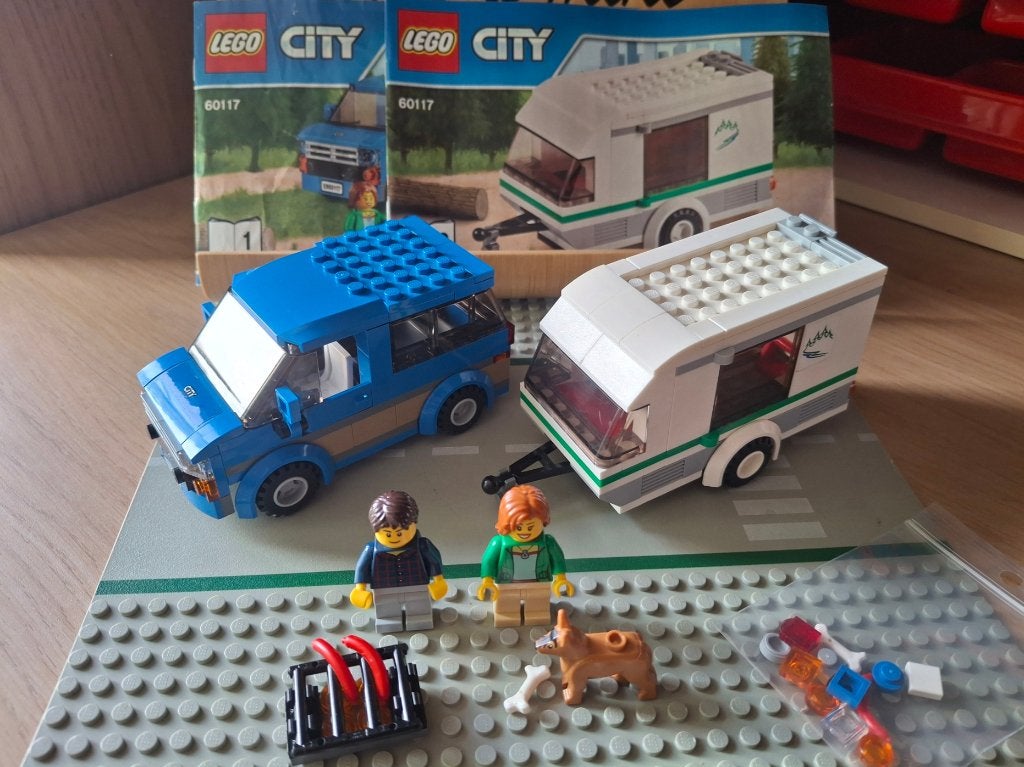 Lego 60117 Fourgonnette et caravane, Instructions incluses, City, Enlèvement ou Envoi, Lego