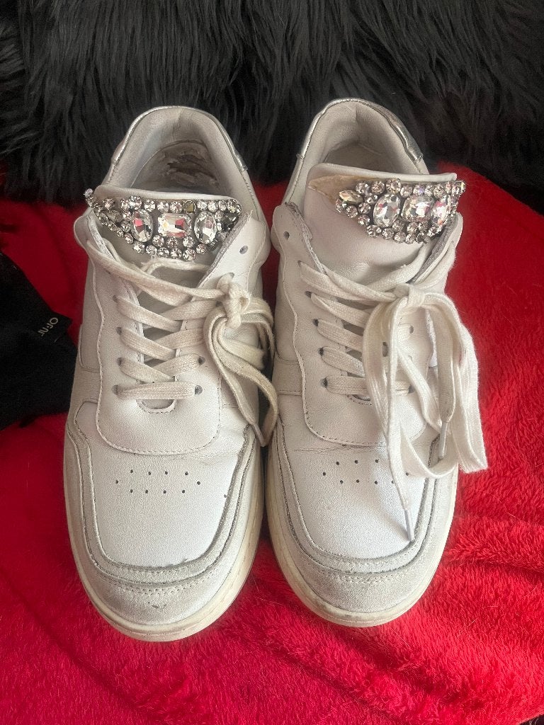 mooie sneakers stenen Alma en Pena 39, Kleding | Dames, Schoenen, Wit, Ophalen of Verzenden, Sneakers, Gedragen