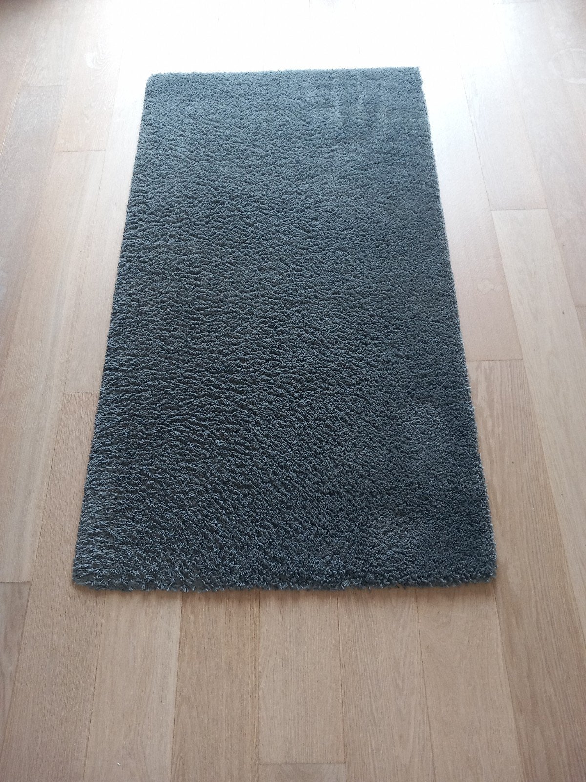 Vloerkleed IKEA, laagpolig 80x150 antraciet grijs, 100 à 150 cm, Gris, Comme neuf, Enlèvement