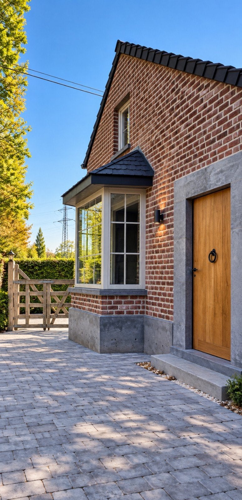 Porte d’entrée ancienne en chêne massif – 225 €, Enlèvement
