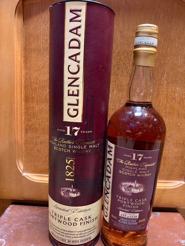 Whisky : Glencadam 17y, finition en bois Porto Triple Cask, Collections, Enlèvement ou Envoi, Pleine