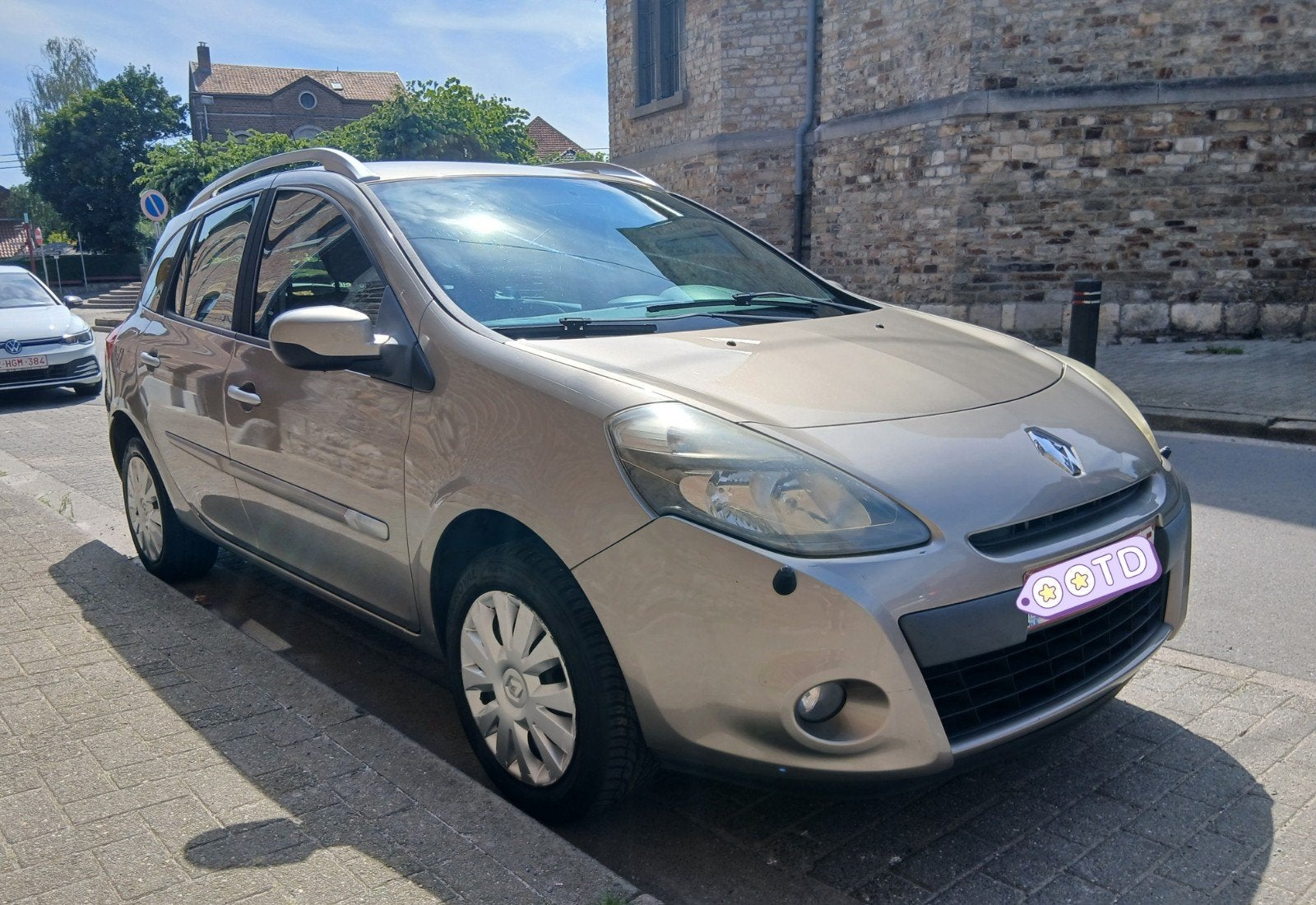 Clio 1.2i Euro 5, 2012, 108 000 km, airco, sieges chauffant, Autos, Euro 5, Achat, Boîte manuelle, Beige