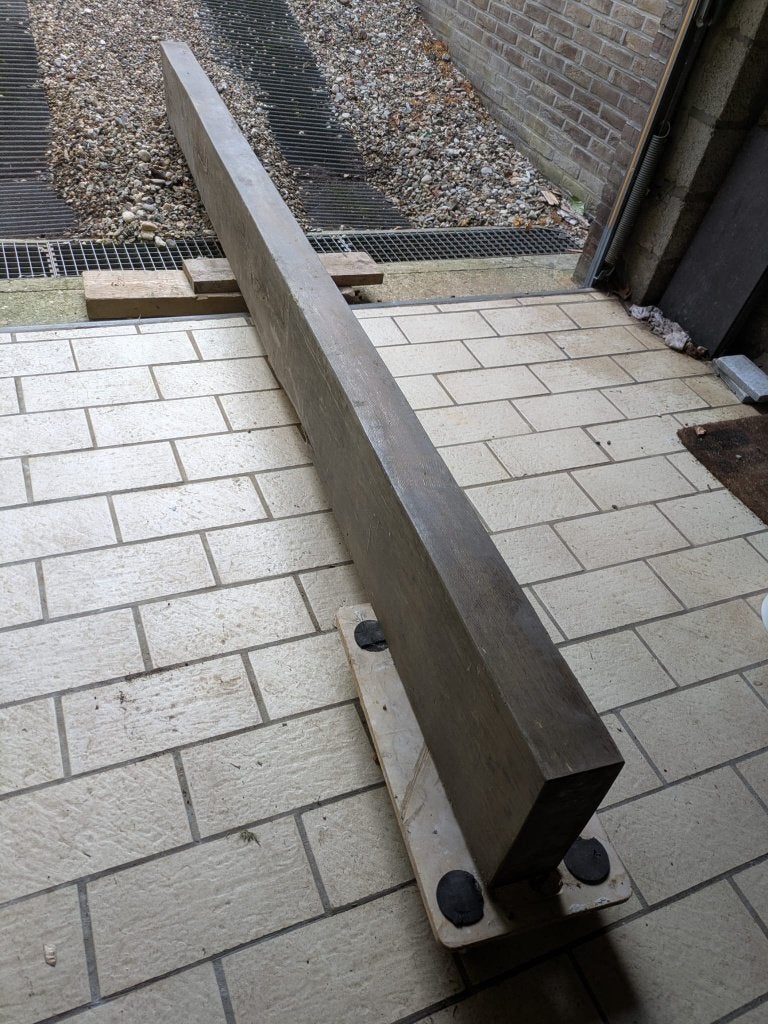 Eiken balk, Ophalen, Gebruikt, Eiken, Balk