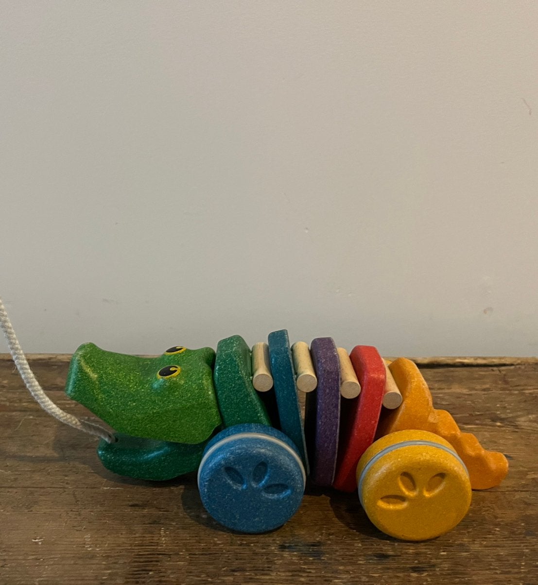 Krokodil - Plan Toys, Ophalen, Zo goed als nieuw