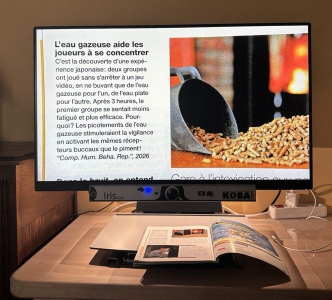 Vidéo loupe Koba vision Iris 27" bras flex, Ophalen, Zo goed als nieuw