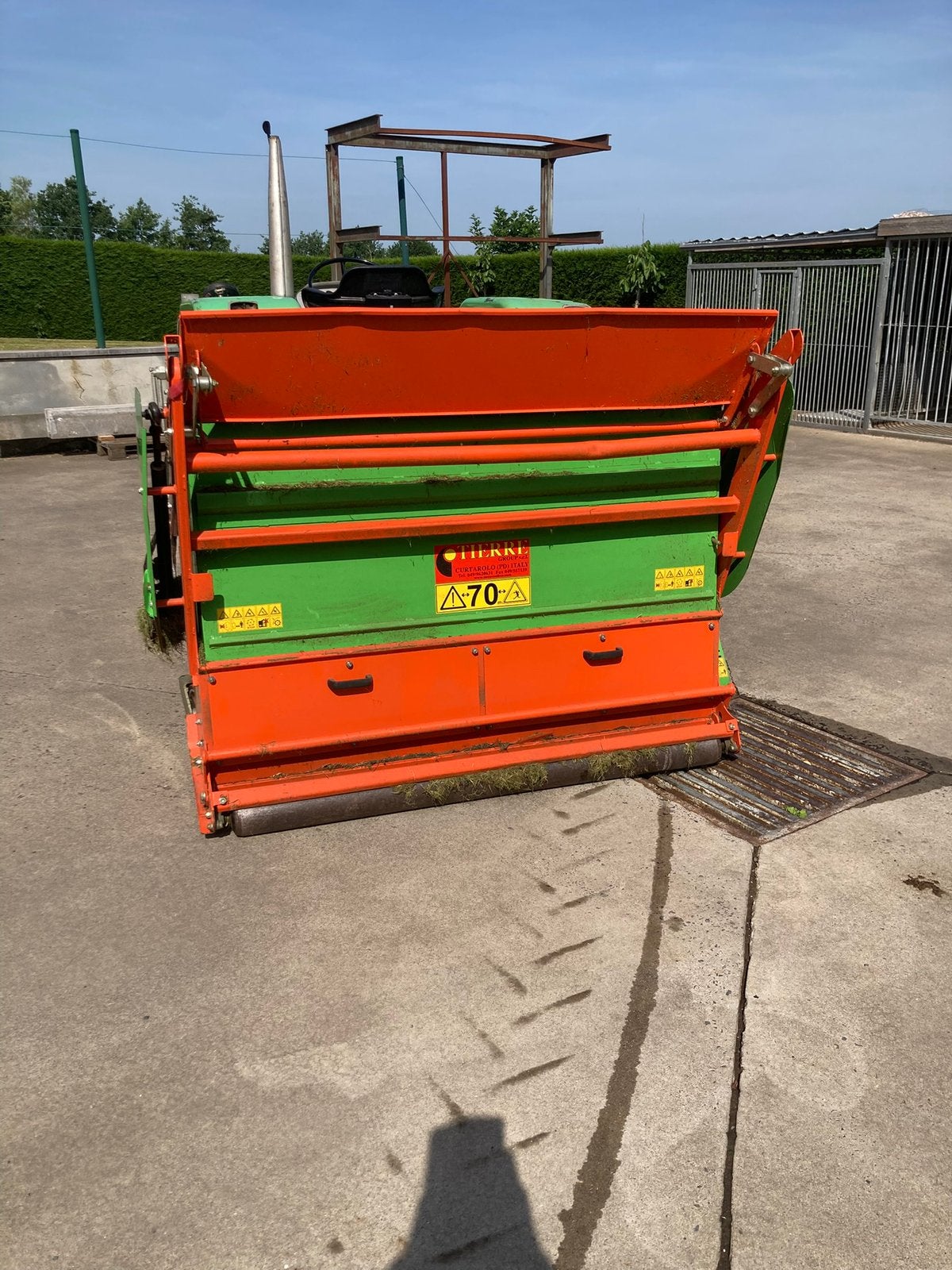 Klepelmaaier met hydraulische opvangbak, Tuin en Terras, Ophalen, Gebruikt, Opvangbak