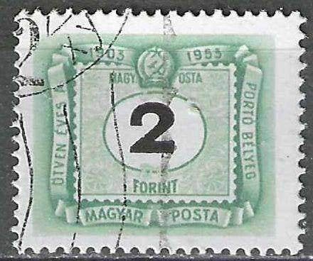 Hongrie 1953 - Yvert 215TX - Timbre fiscal - 2 fo. (1ER), Envoi, Affranchi