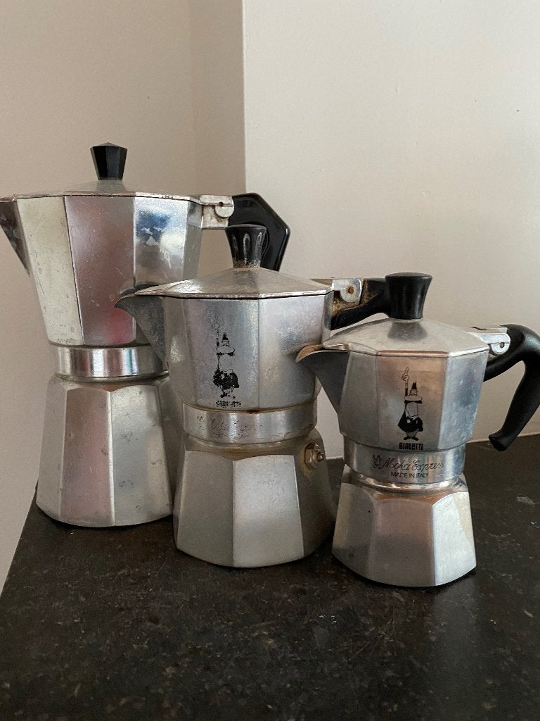 Cafetières Moka, Ophalen