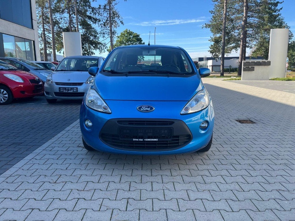Ford Ka 1.2I Trend, Airco, 81435 km, 2 de eig. Gekeurd vr 2J, Auto's, Stof, 1242 cc, Ka, Blauw