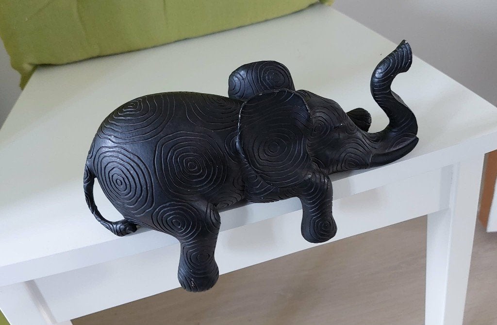 Eléphant à poser, Maison & Meubles, Enlèvement, Comme neuf, Marron