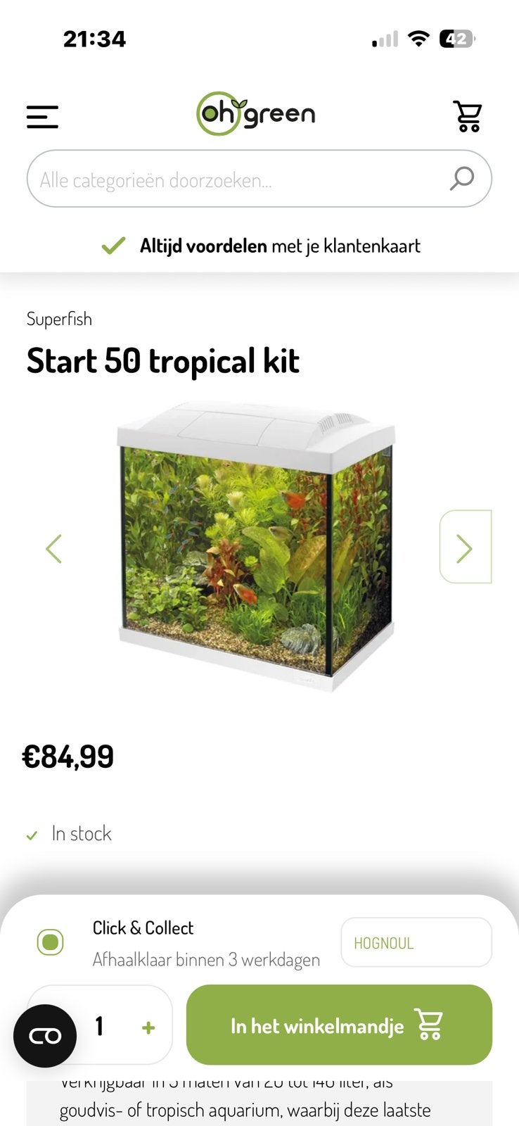 Superfish start 50 complet avec cartouche de filtration sup, Ophalen, Pomp, Zo goed als nieuw, Superfish