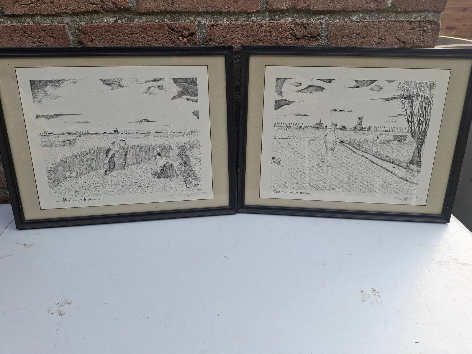 Toon Seghers - Pentekeningen 1986, Ophalen of Verzenden, Tekening, Pentekening