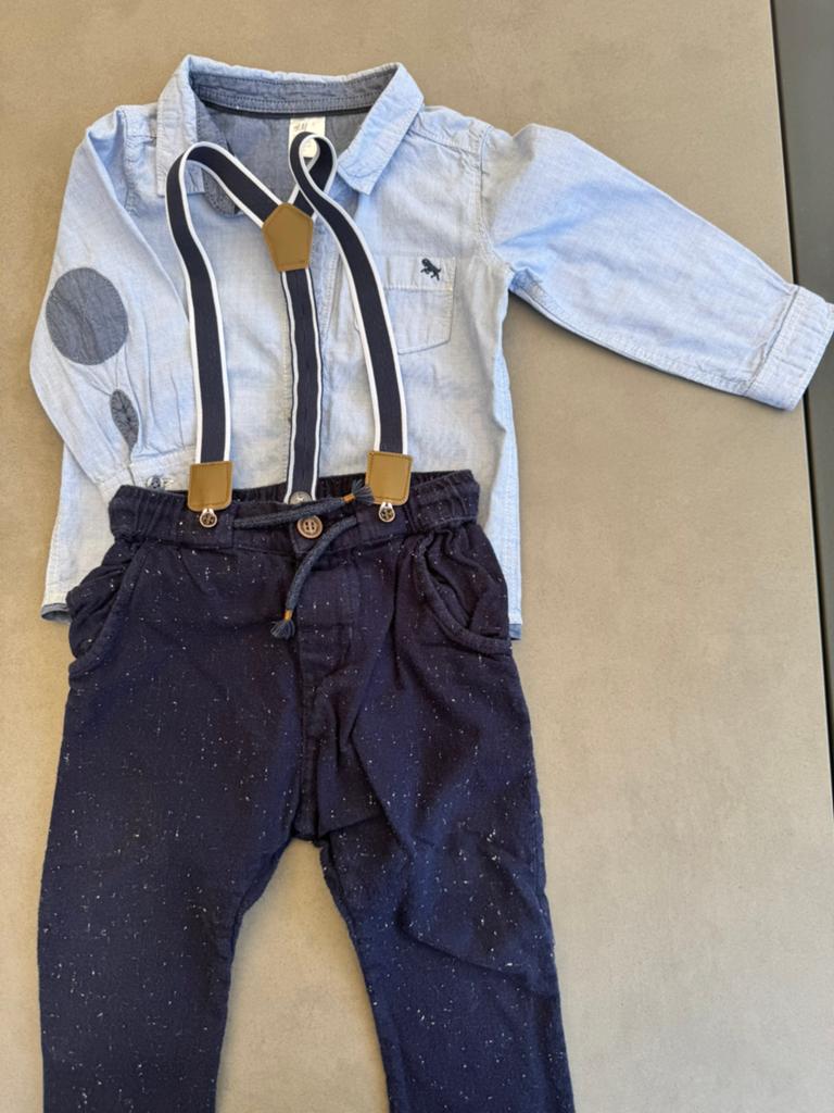 Pantalon et chemise 2 pièces, Enlèvement ou Envoi, Comme neuf, Garçon, Ensemble