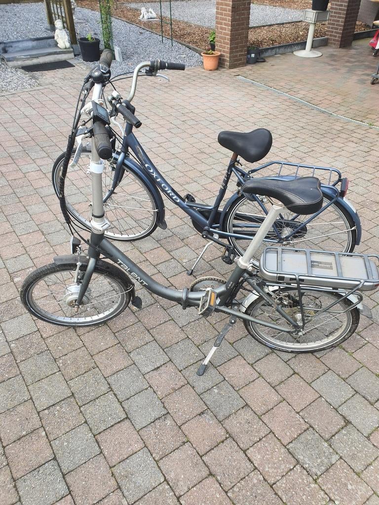 Elektrische vouwfiets Talent en damesfiets, Enlèvement