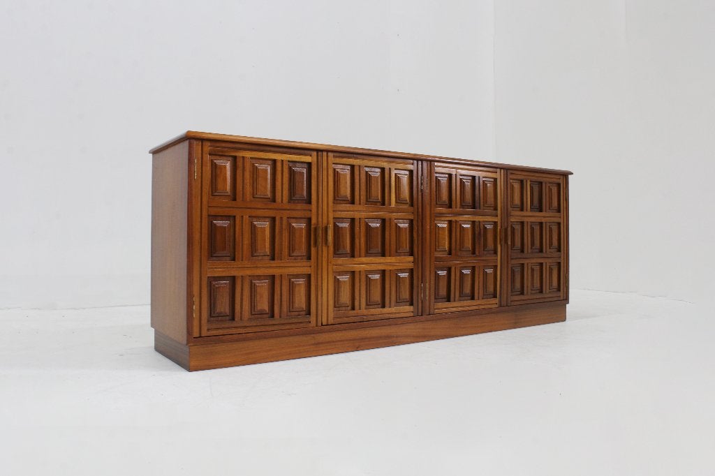 Vintage Brutalist sideboard 1970s, Ophalen of Verzenden