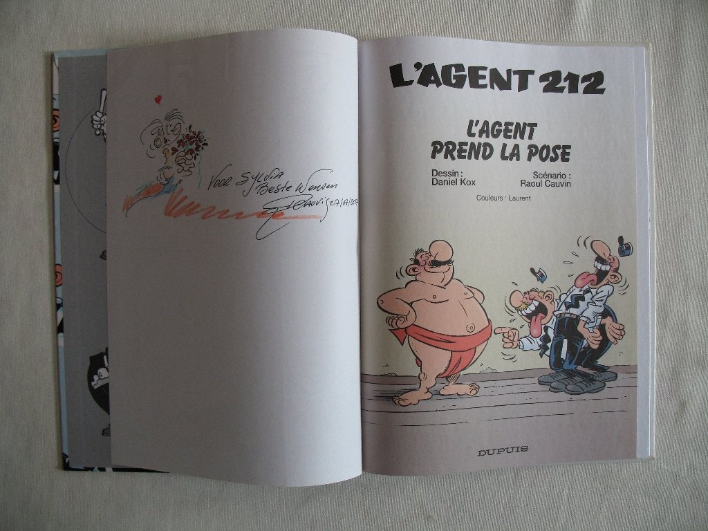 L'AGENT 212, nr 25, hardcover, 1ste druk met dedicace, Une BD, Enlèvement ou Envoi, Neuf
