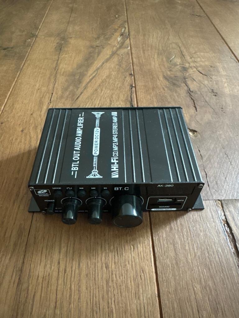 Versterker AK-380 – Bluetooth / USB / AUX / FM – 2x40W, Audio, Tv en Foto, Versterkers en Ontvangers, Ophalen of Verzenden, Stereo