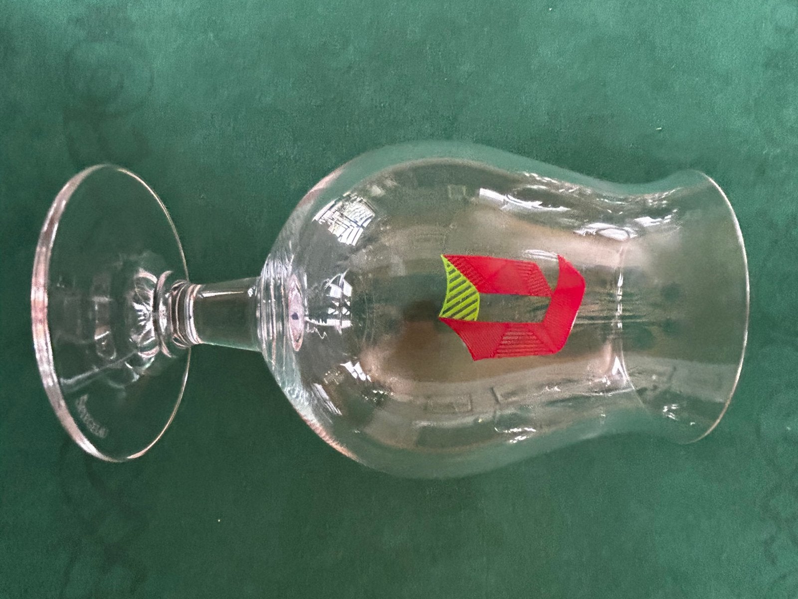 Duvelglas met diamant gravure, Spiegelau kristal, Ophalen of Verzenden, Zo goed als nieuw