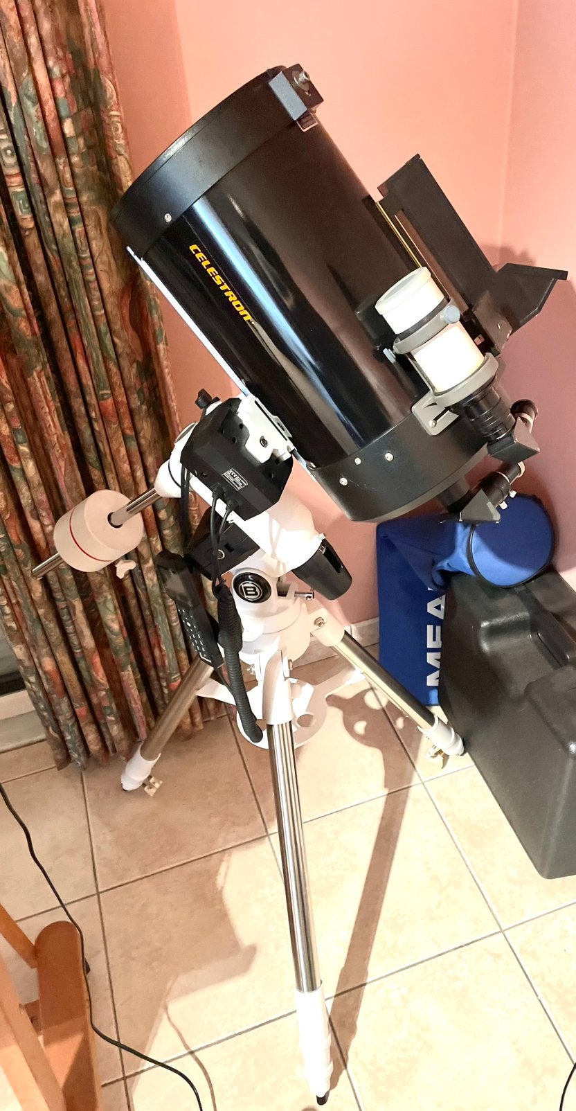 Celestron C8 + montering, TV, Hi-fi & Vidéo, Matériel d'optique | Télescopes, Enlèvement, Comme neuf