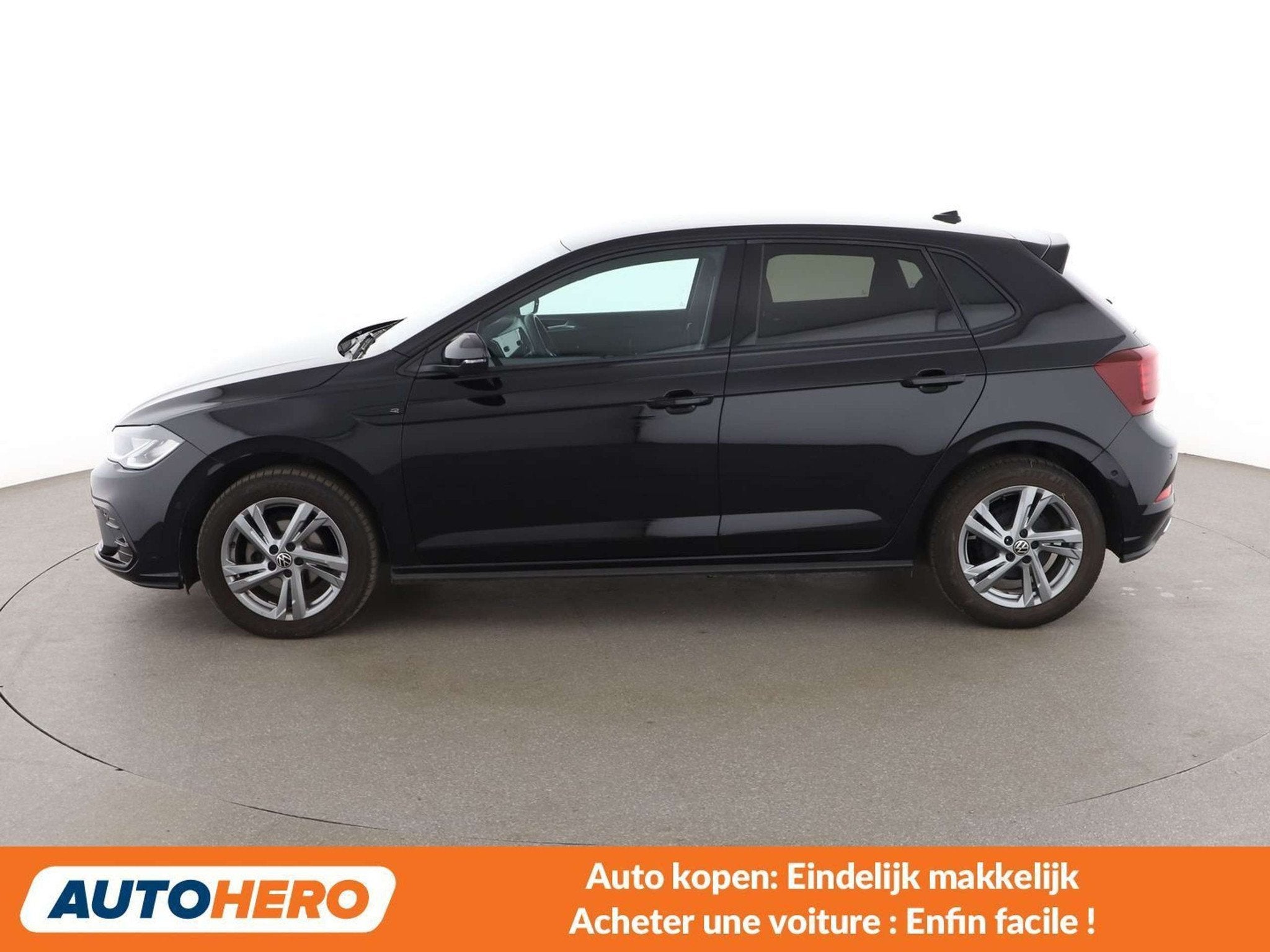 Volkswagen Polo 1.0 TSI R-Line (bj 2024, automaat), Auto's, Adaptive Cruise Control, Gebruikt, 95 pk, Leder