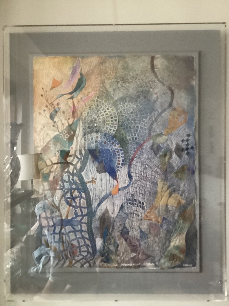 Le Messager de l'Infante getekend Osanne. P028/Ia., Antiek en Kunst, Ophalen, Ingelijst, Gemengde techniek