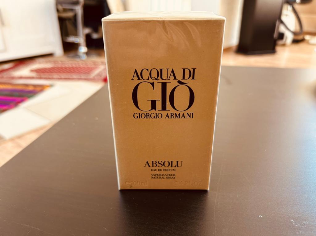 Giorgio Armani Acqua di Gio Absolu Eau de Parfum (100 ml), Handtassen en Accessoires, Uiterlijk | Parfum, Ophalen, Zo goed als nieuw