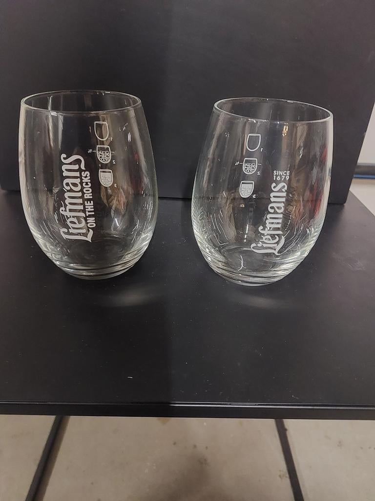 Liefmans On The Rocks bierglazen, Verzamelen, Ophalen of Verzenden, Zo goed als nieuw, Bierglas