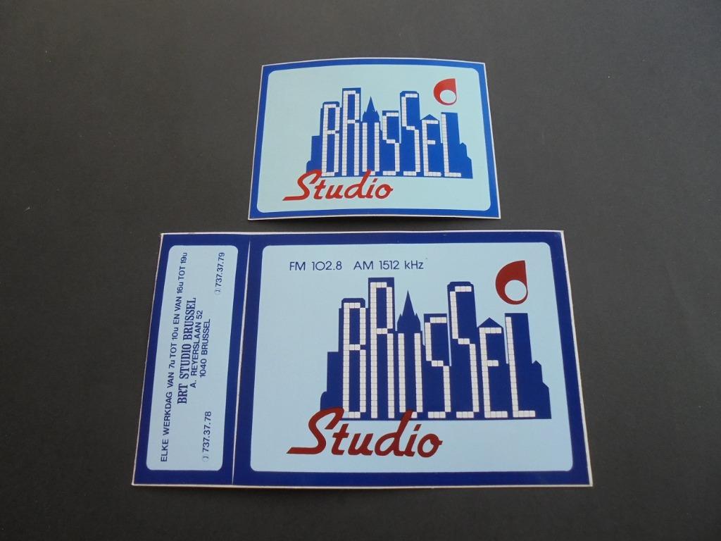 Sticker : Studio Brussel, Verzamelen, Stickers, Verzenden, Nieuw, Bedrijf of Vereniging