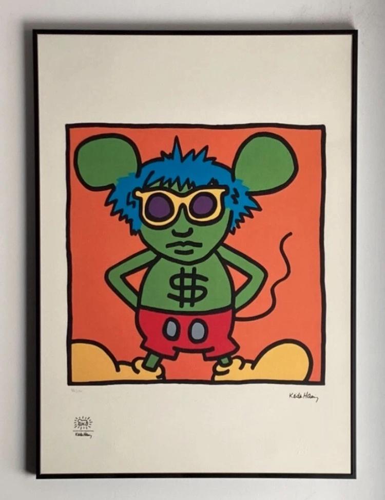 Keith Haring : lithographie 50 par 70., Antiquités & Art, Art | Lithographies & Sérigraphies, Enlèvement ou Envoi