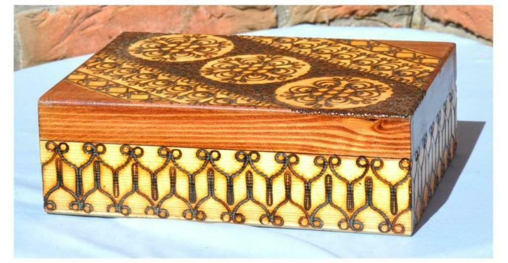 §coffret en bois sculpté pologne, Enlèvement ou Envoi