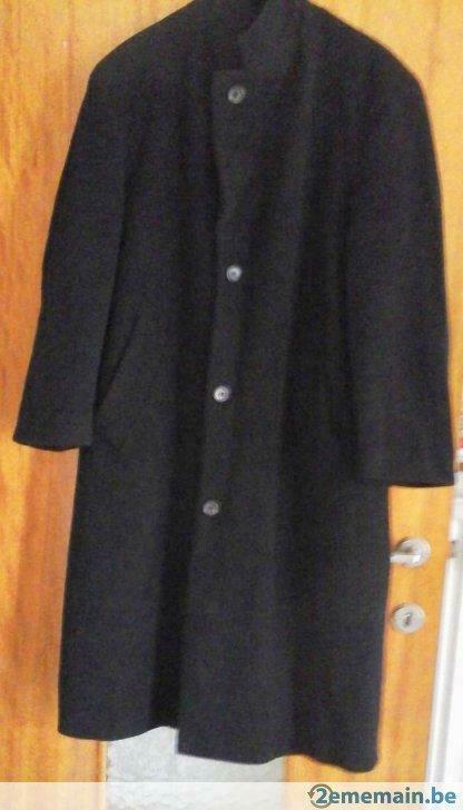 Manteau noir en laine taille 48, Vêtements | Hommes, Enlèvement ou Envoi, Porté, Taille 48/50 (M), Noir