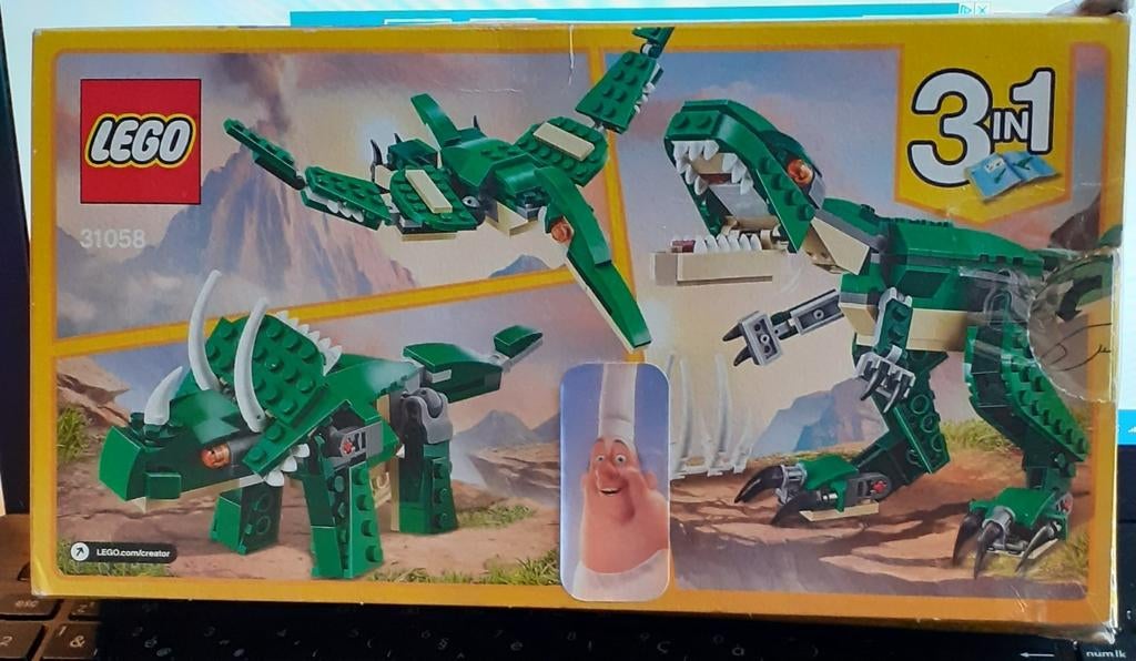Lego animaux préhistorique 3en 1, Enlèvement ou Envoi, Utilisé