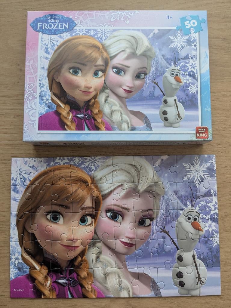 Puzzel Disney - Frozen - 50 stuk - 4+, Ophalen of Verzenden, 10 tot 50 stukjes, Zo goed als nieuw, 4 tot 6 jaar