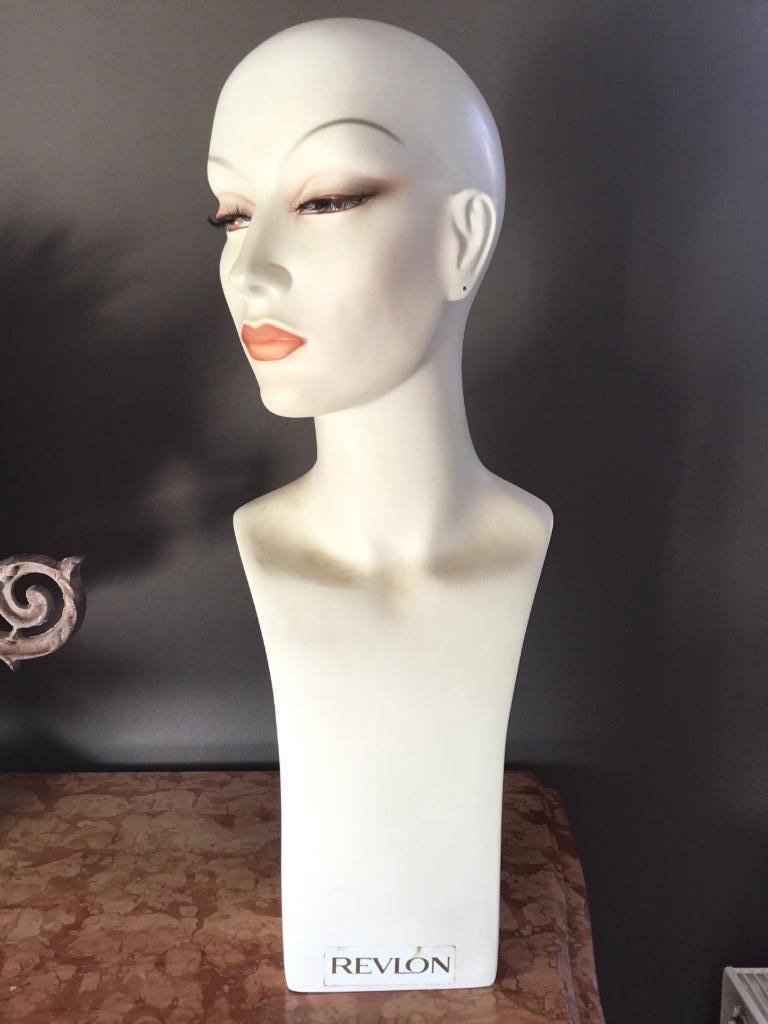 Tête buste mannequin années 70 ou 80 Revlon Camaflex Paris, Enlèvement ou Envoi