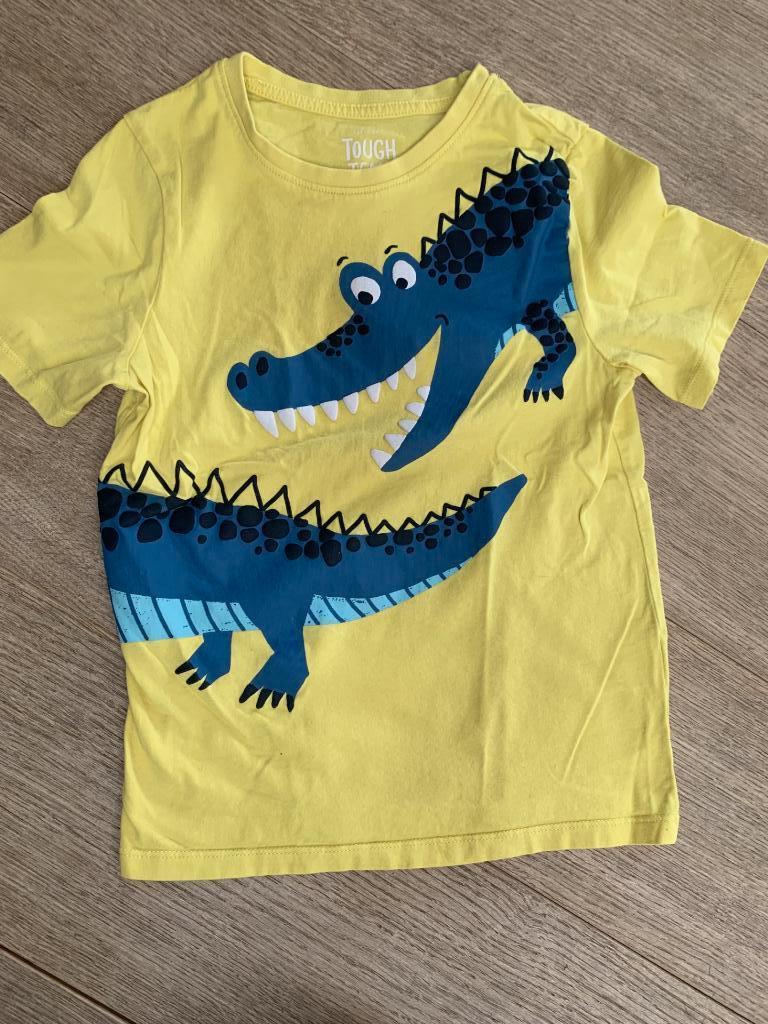 t-shirt C&A krokodil maat 128, Kinderen en Baby's, Kinderkleding | Maat 128, Ophalen, Zo goed als nieuw, C&A, Shirt of Longsleeve
