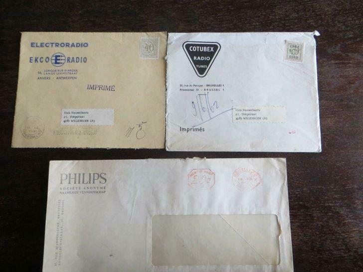 3 vieux dossiers de 3 magasins d'électricité en 1957-1961, Enlèvement ou Envoi, 1940 à 1960, Coupure(s)