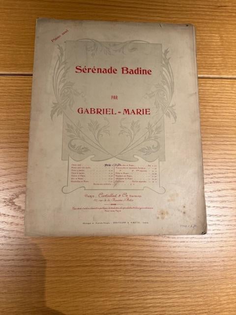Gabriel-Marie – Sérénade Badine, Muziek en Instrumenten, Gebruikt, Klassiek, Ophalen of Verzenden, Artiest of Componist