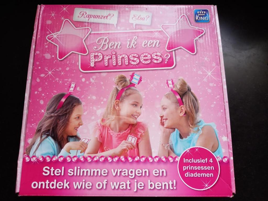 Spel Ben ik een prinses gezelschapsspel., Drie of vier spelers, Ophalen of Verzenden, Zo goed als nieuw