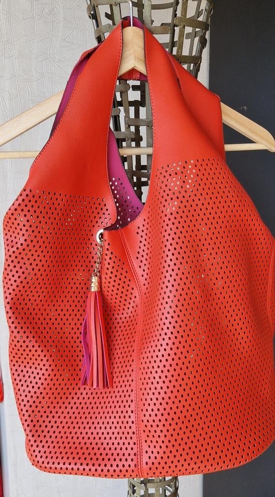 Grand sac cabas, Ophalen of Verzenden, Zo goed als nieuw, Rood