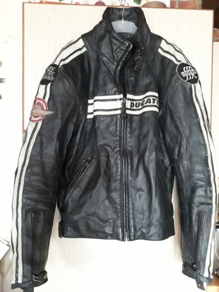 Veste moto Ducati 46, Motoren, Kleding | Motorkleding, Ophalen, Heren, Jas | leer, Ducati