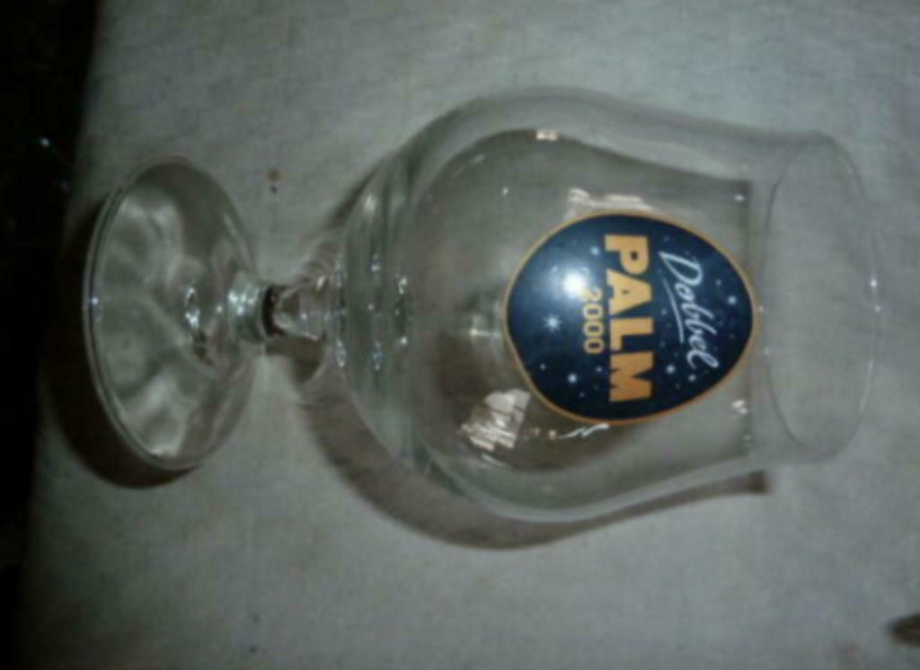 #K bier glas DOBBEL PALM editie 2000 Brij. Palm Steenhuffel, Ophalen of Verzenden, Nieuw, Bierglas