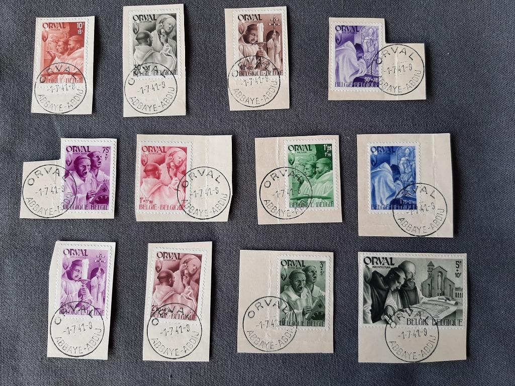 Postzegel - Belgie - Vierde Orval "Monnikenreeks" - Gestempt, Enlèvement ou Envoi, Affranchi, Oblitération 1er jour, Autre
