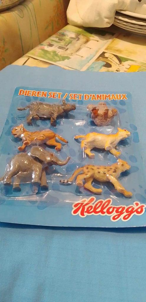 set wilde dieren 6 stuks Kelloggs nieuw, Verzamelen, Ophalen of Verzenden, Nieuw