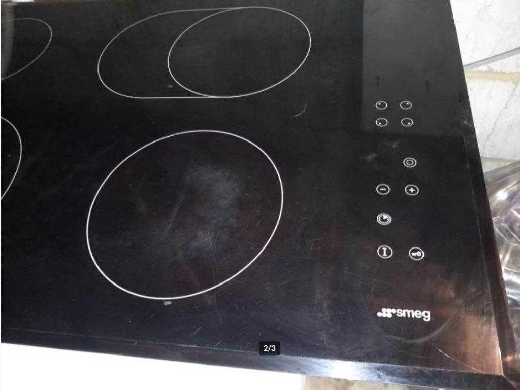 taque électrique SMEG / cuisinière / Tables de cuisson, Ophalen, Gebruikt, Elektrisch, 4 kookzones