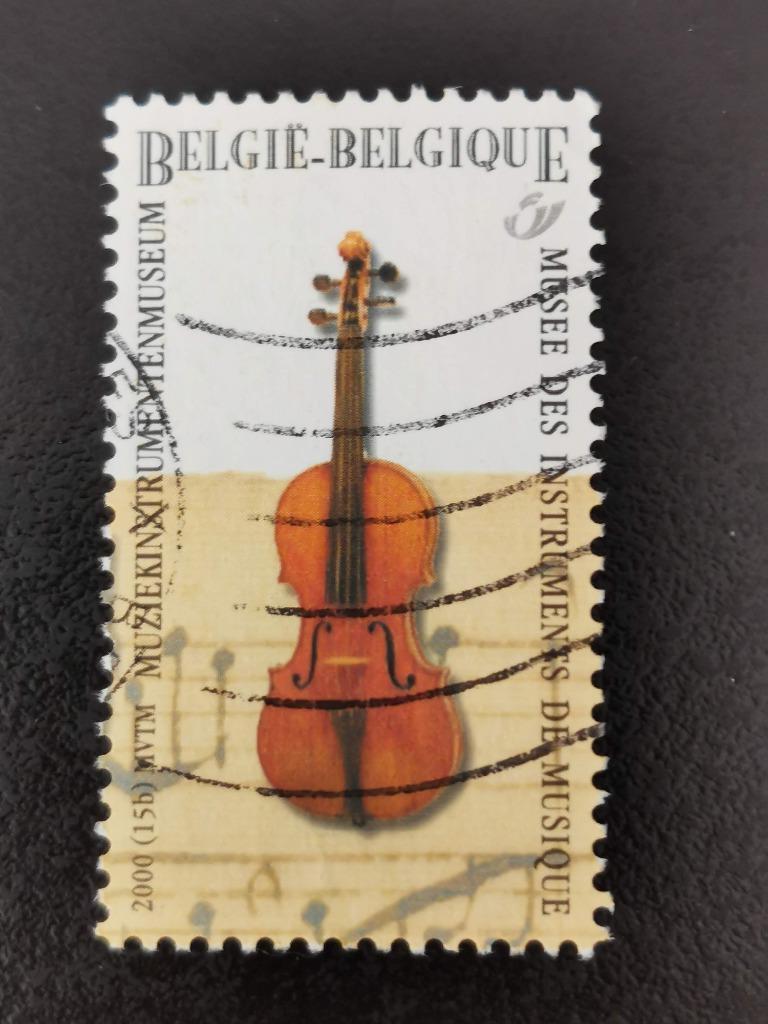 Belgie 2000 - muziek - viool - muziekinstrumenten, Ophalen of Verzenden, Gestempeld, Muziek