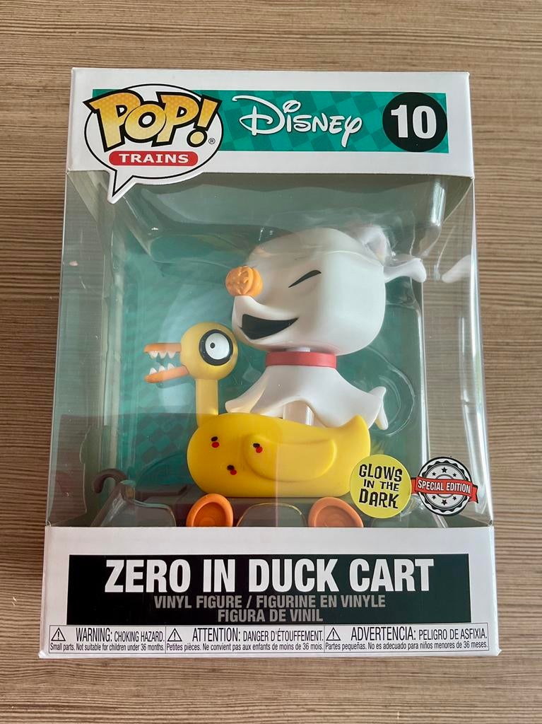 Funko Pop Train 10 Zero in duck cart (glows in the dark), Collections, Enlèvement ou Envoi, Neuf