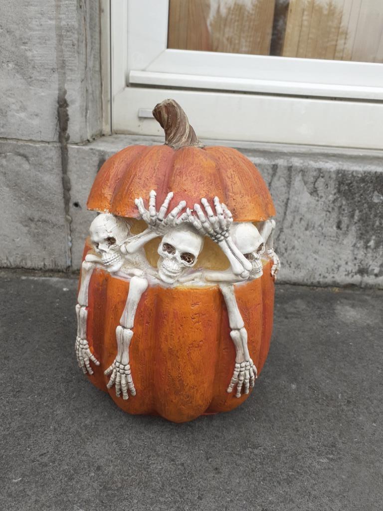 Magnifique citrouille d'halloween en polyrésine, Enlèvement ou Envoi, Neuf