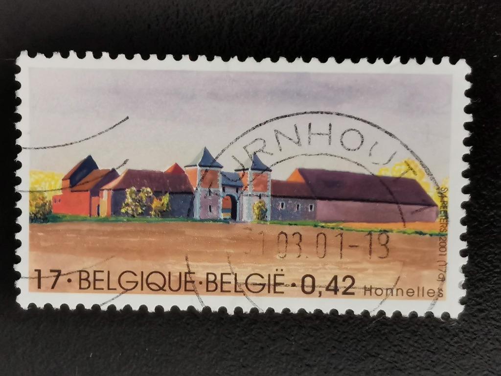Belgique 2001 - fermes - Honnelles, Enlèvement ou Envoi, Affranchi